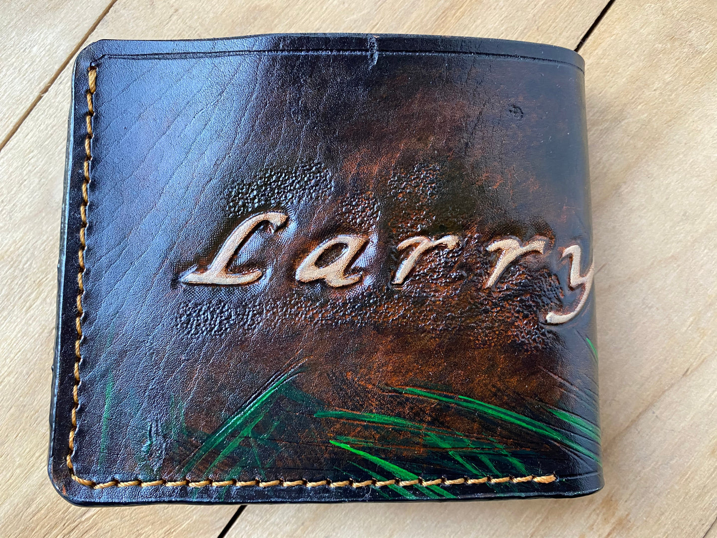 M1A37, Raccoon Leather Wallet | Hunting Gift for Coonhunters