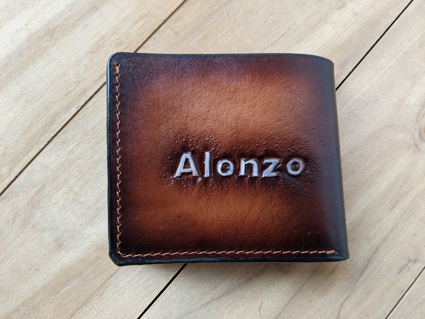 M1A11, Raccoon, Coon Hunting Embossed Bifold Leather Wallet