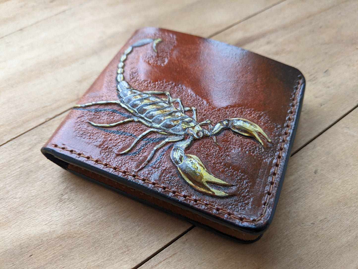 M1A34, Emperor Scorpion Deathstalker Bifold Leather Wallet