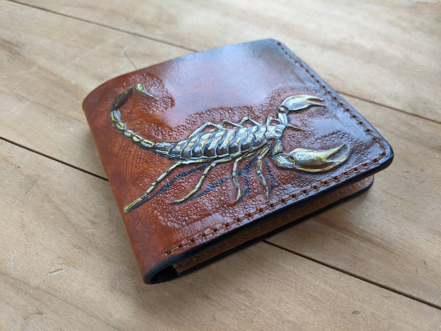 M1A34, Emperor Scorpion Deathstalker Bifold Leather Wallet