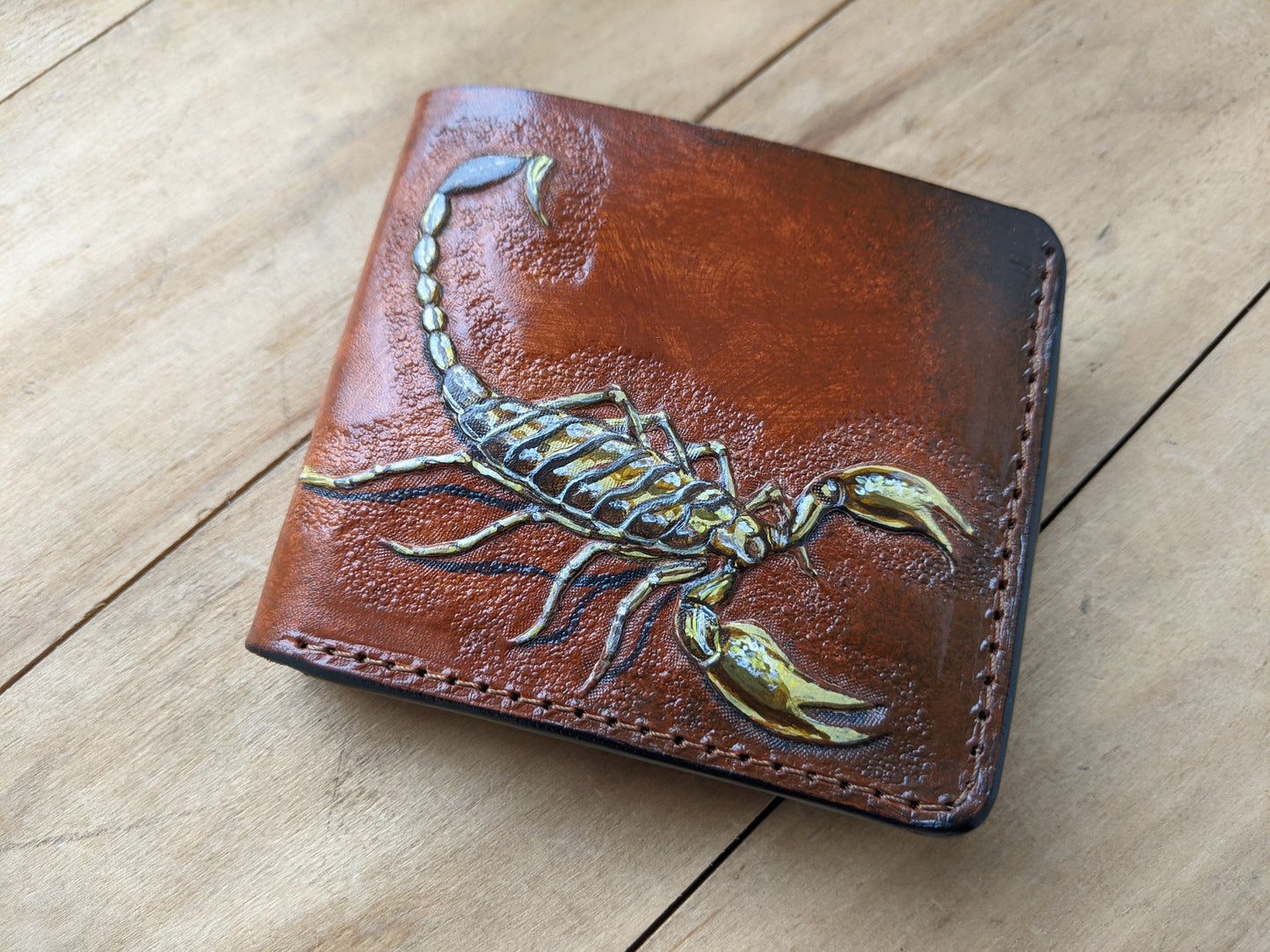 M1A34, Emperor Scorpion Deathstalker Bifold Leather Wallet