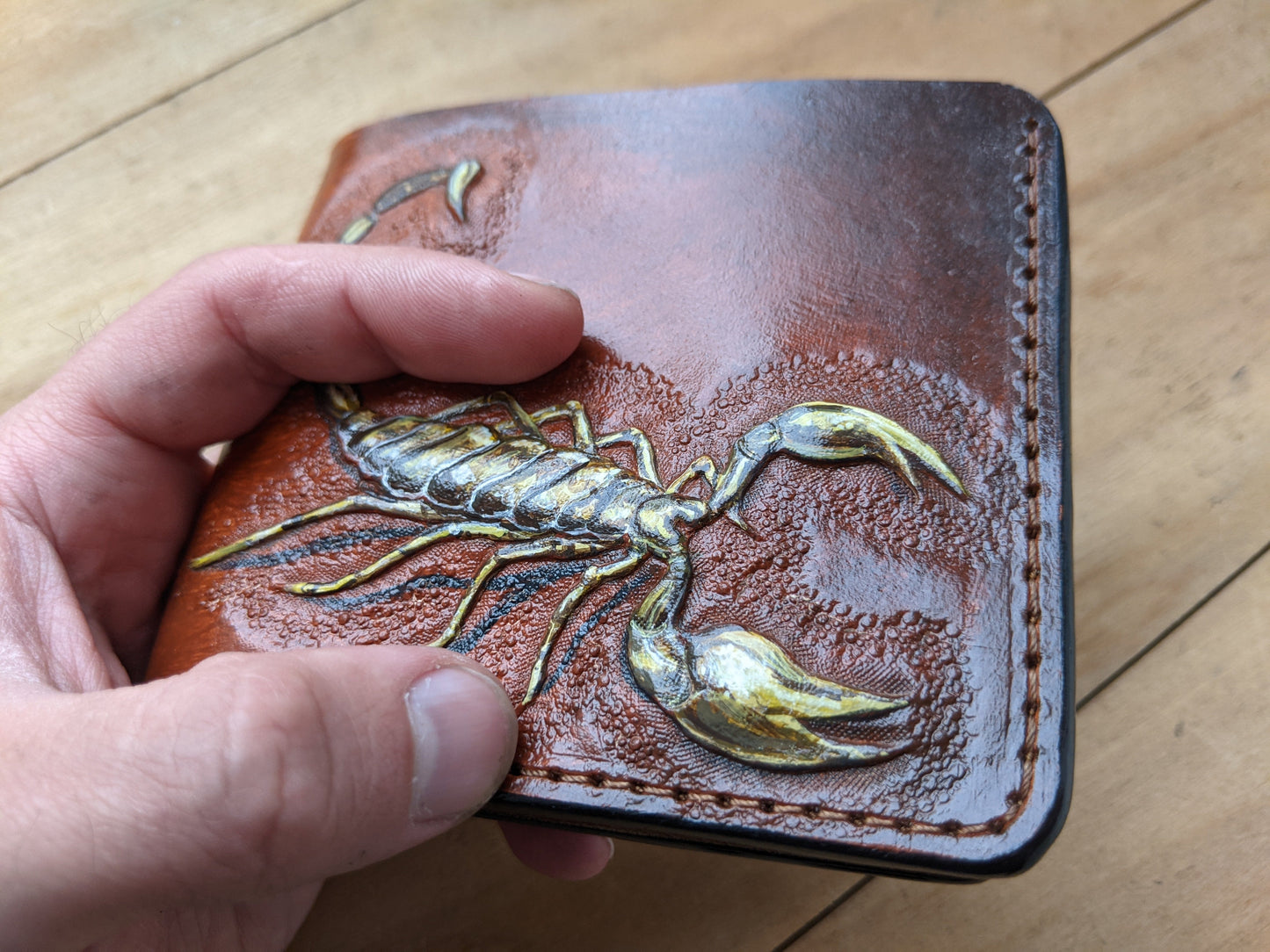 M1A34, Emperor Scorpion Deathstalker Bifold Leather Wallet