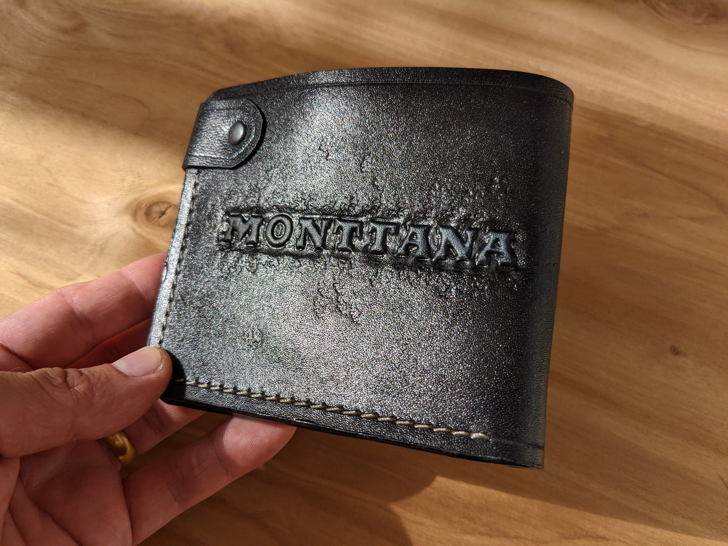 M1A24, American Staffordshire Terrier Bifold Leather Wallet