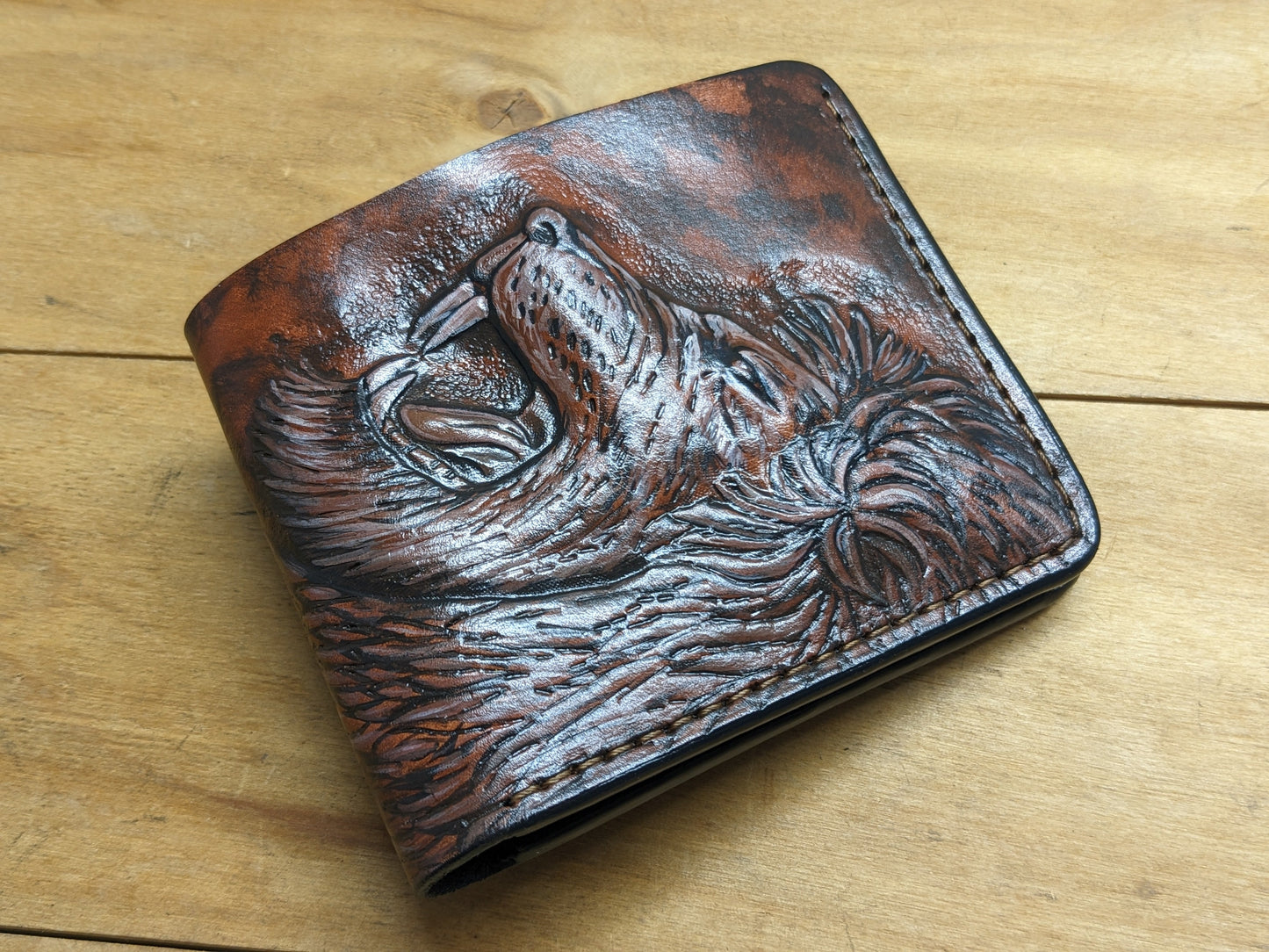 M1A31, African Lion Safari Leather Wallet | Big Cat Panthera