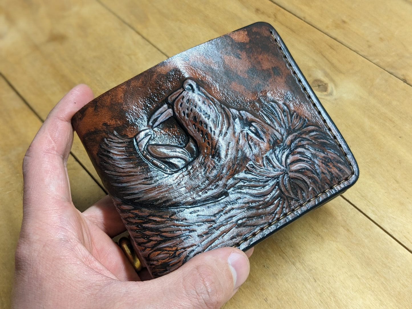M1A31, African Lion Safari Leather Wallet | Big Cat Panthera