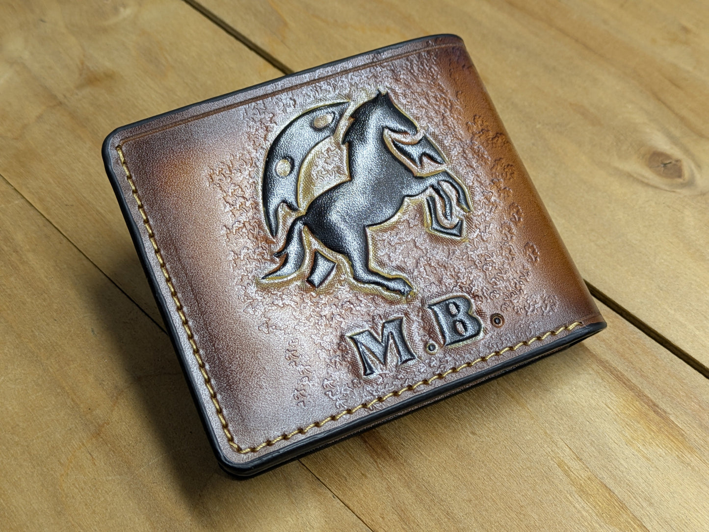 C1 Custom Personalized Leather Wallet with Photo or Portrait
