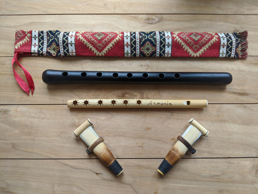 Armenian Duduk, 2 Professional Reeds, National Case & Flute